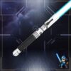 Survivor SE energy saber ignited with blue blade on futuristic background.