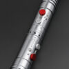 Shadow Hunter SE midsection close-up featuring red and silver knobs and vented detailing.